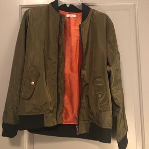 Green Bomber Jacket